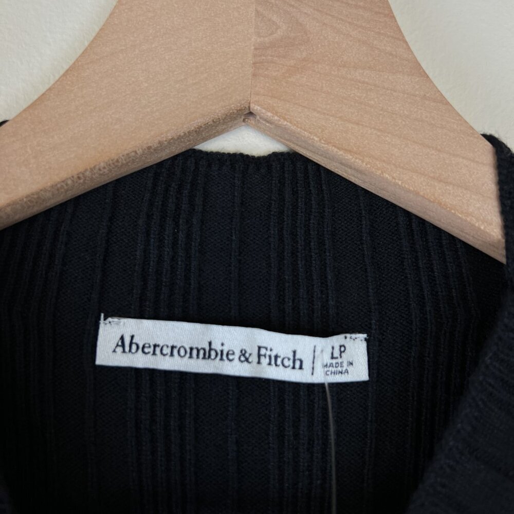 NWT Abercrombie & Fitch Black Paloma Long Sleeve Mini Dress - Picture 4 of 7